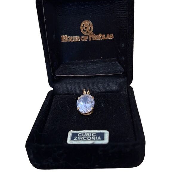 Vintage House of Nikolas pendant and ring cubic zirconia - Picture 2 of 3